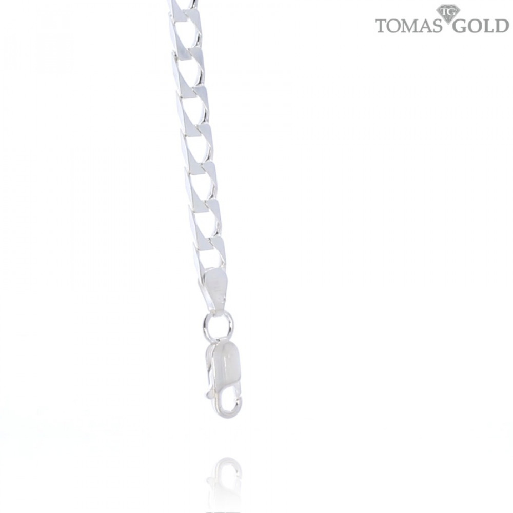 Silver gourmet weave bracelet