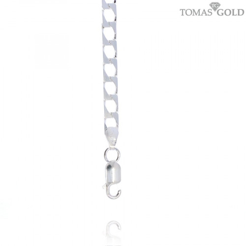 Silver gourmet weave bracelet