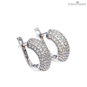 Hõbekõrvarõngad tsirkoonidega