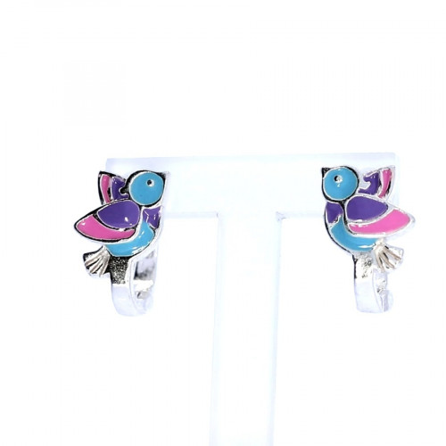 Silver earrings for kids