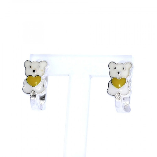 Silver earrings for kids