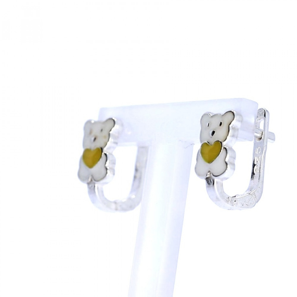 Silver earrings for kids