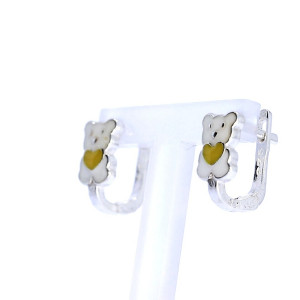 Silver earrings for kids
