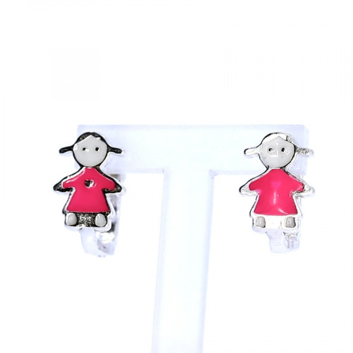 Silver earrings for kids