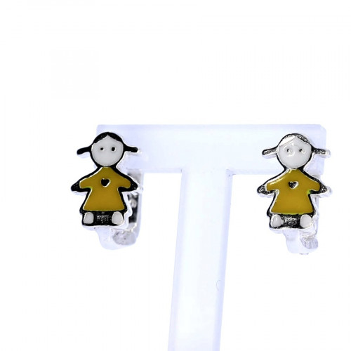 Silver earrings for kids