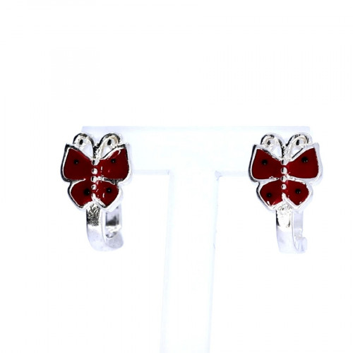 Silver earrings for kids