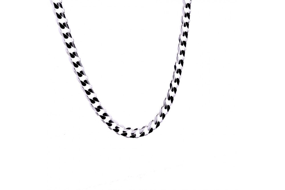 Серебряная цепочка плетение гурмет