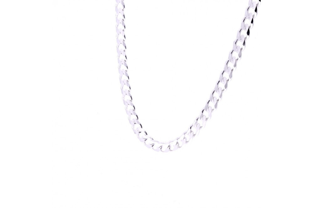 Серебряная цепочка плетение гурмет