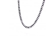 Silver gourmet weave chain