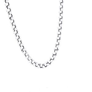 Silver bismarck weave chain