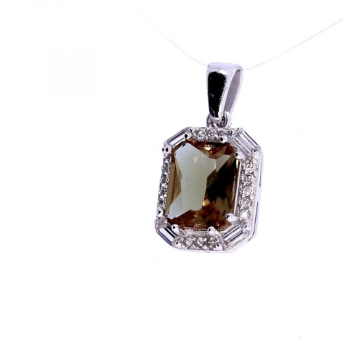 Silver pendant with zultanite