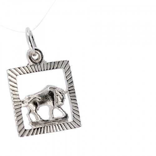 Silver pendant ''Taurus''