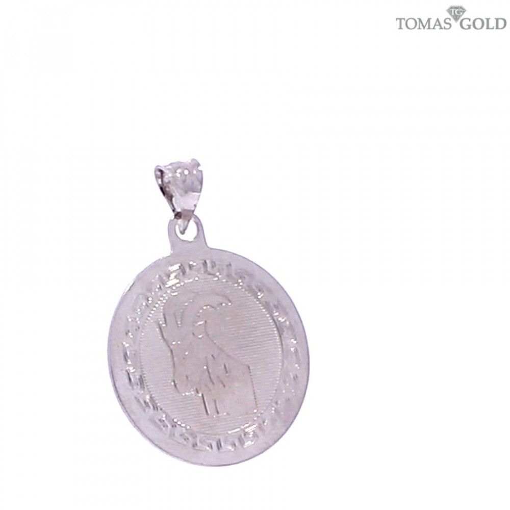 Серебряный кулон ''Козерог''