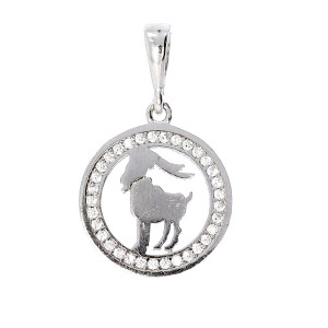Silver pendant ''Capricorn''