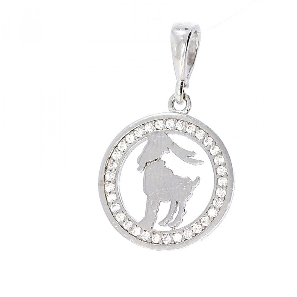 Silver pendant ''Capricorn''