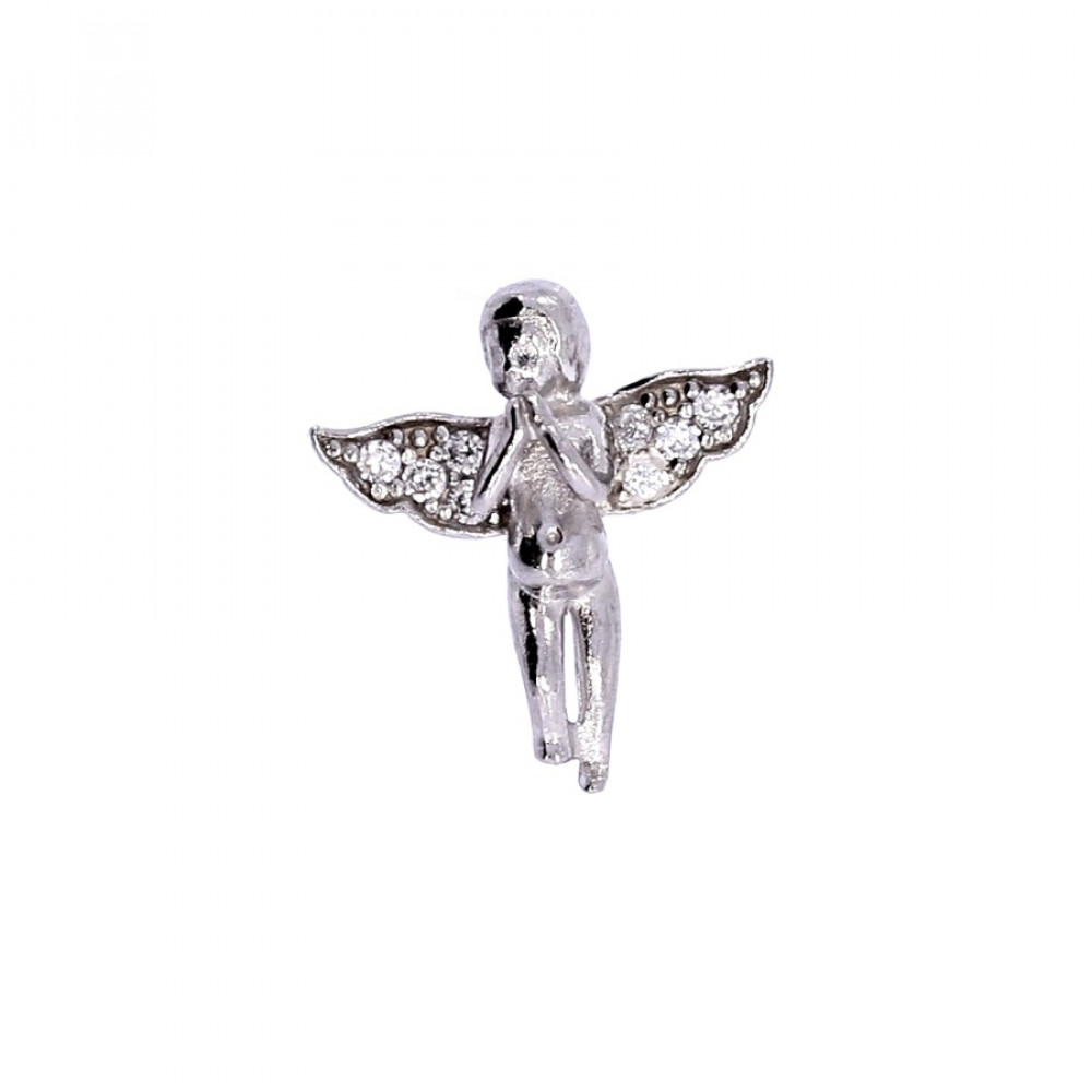 Серебряная подвеска с цирконом 