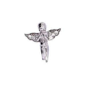 Серебряная подвеска с цирконом 