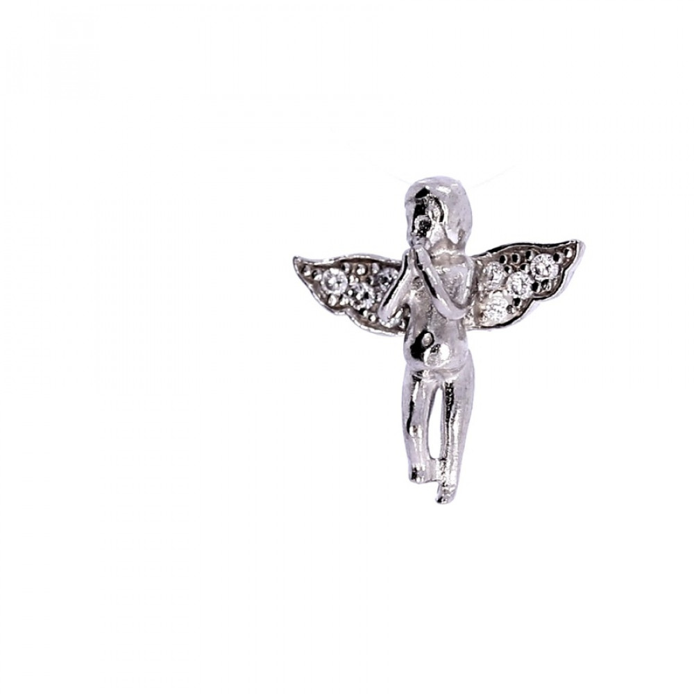 Серебряная подвеска с цирконом 