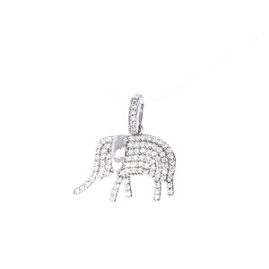 Серебряная подвеска с цирконом  