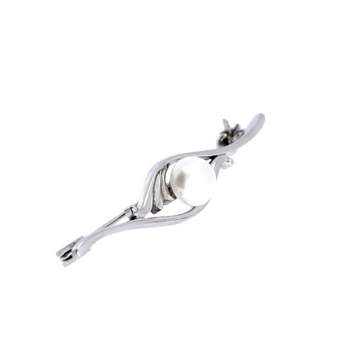 Brooch with cultured pearl