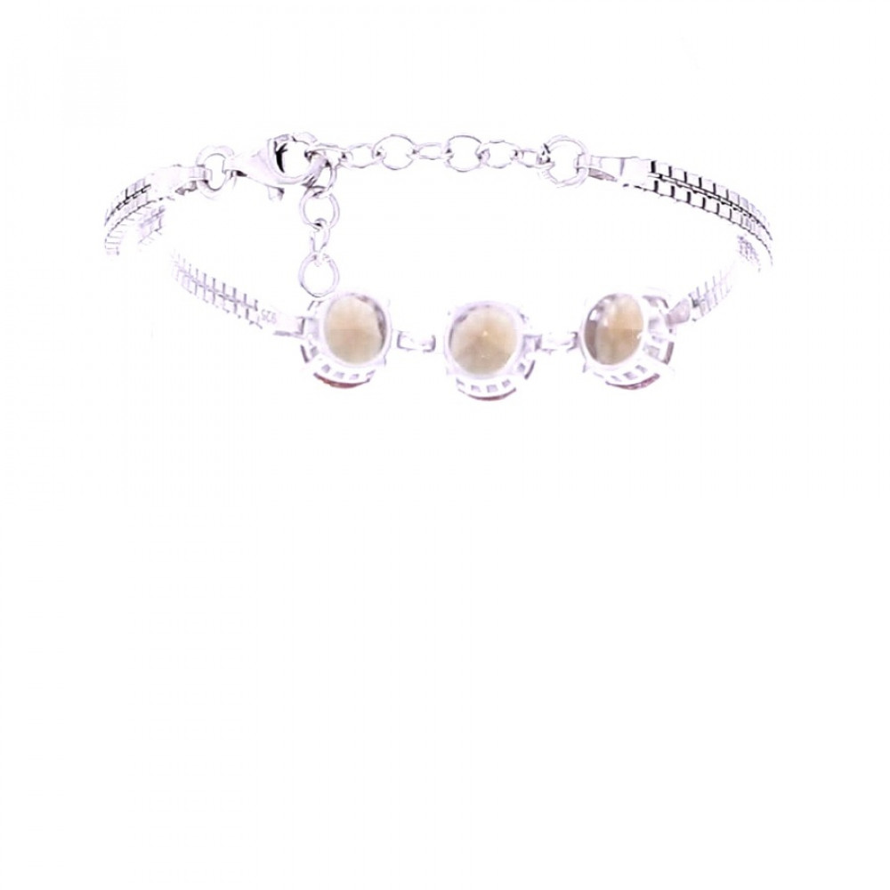 Silver bracelet with zultanite