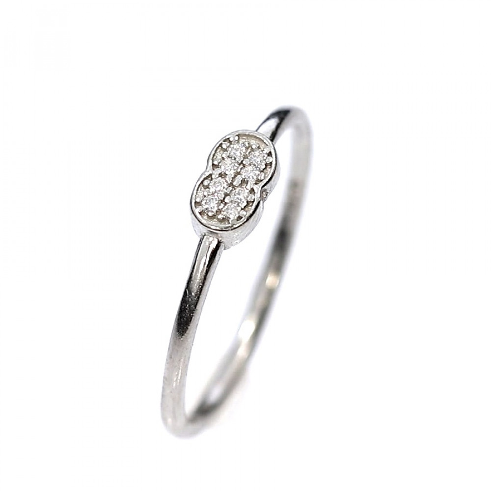 Серебряное кольцо с цирконом