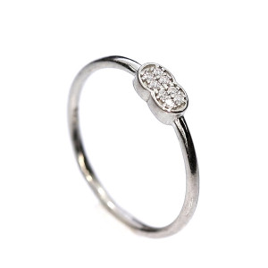 Серебряное кольцо с цирконом