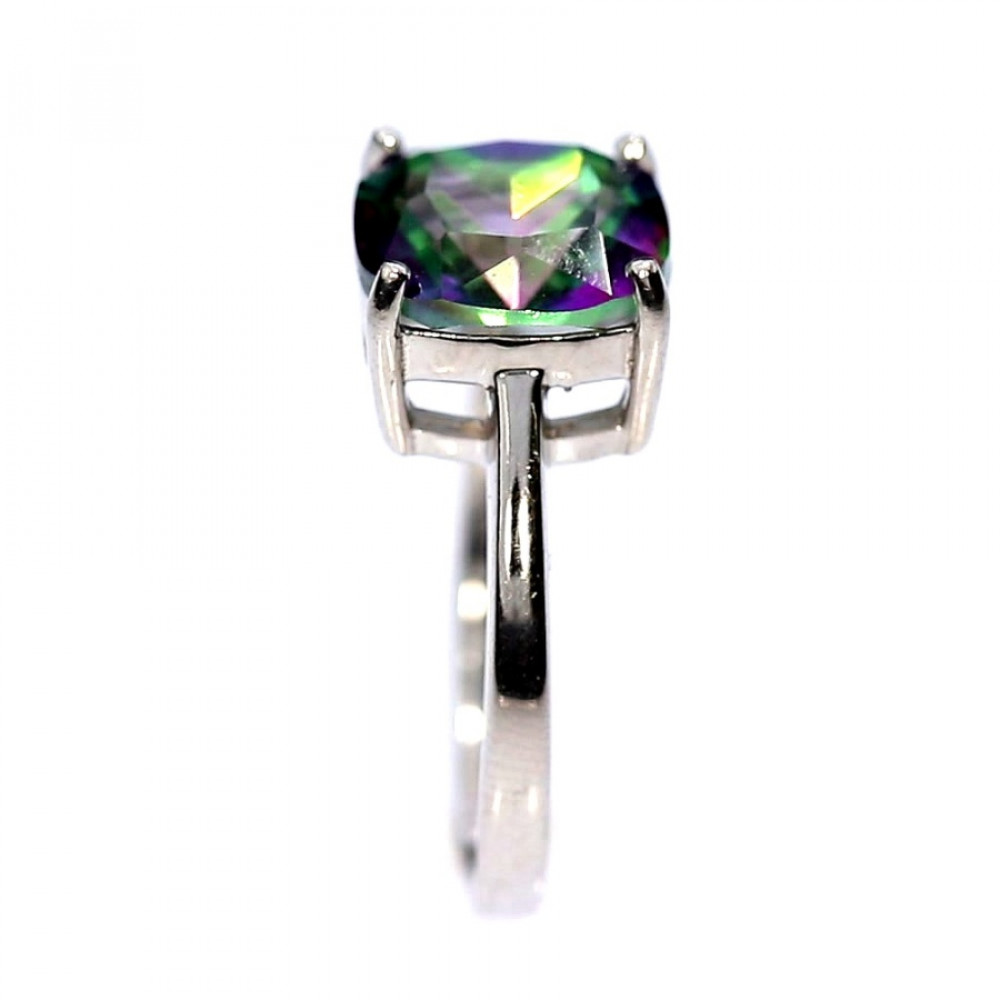 Серебряное кольцо с мистик кварцем