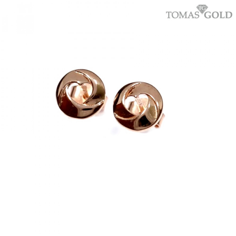 Golden children's earrings