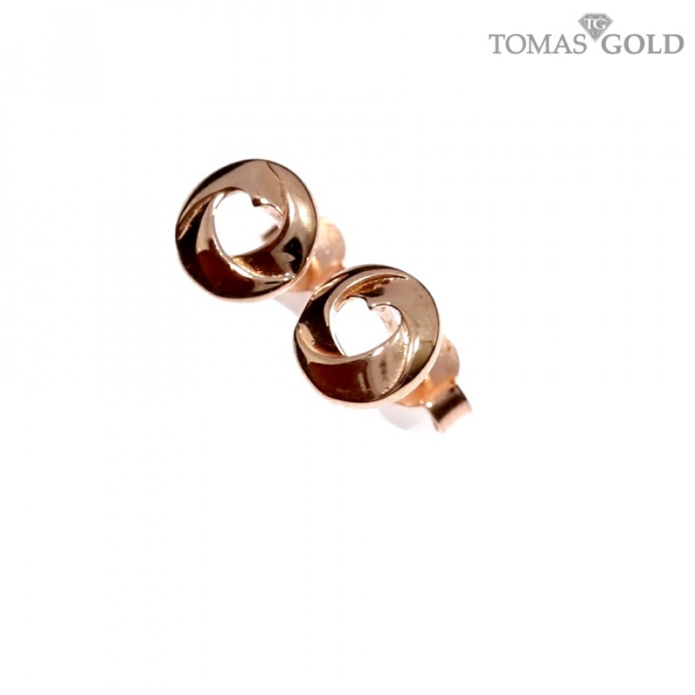 Golden children's earrings