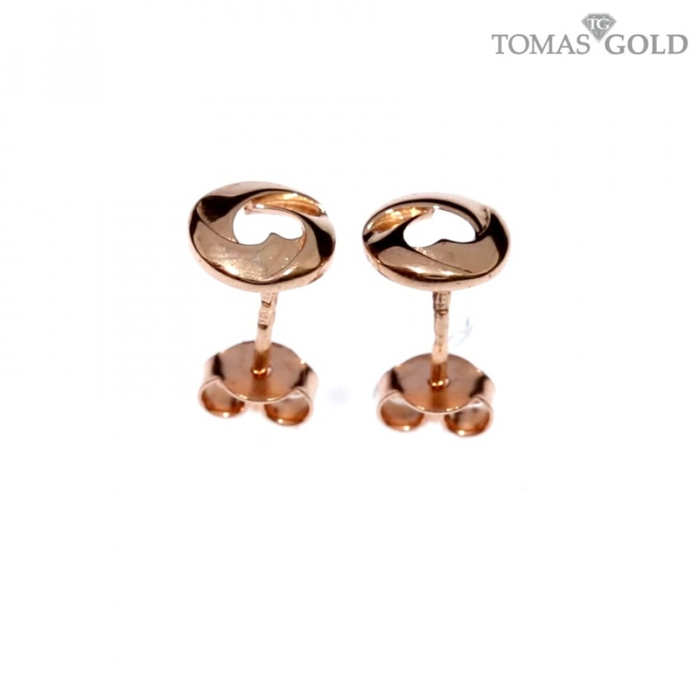 Golden children's earrings