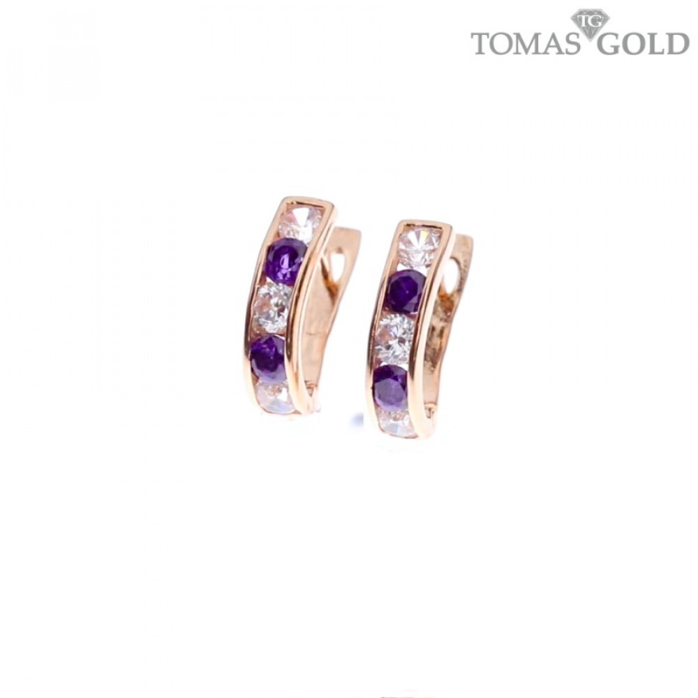 Golden children's earrings