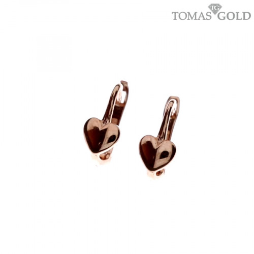 Golden children's earrings