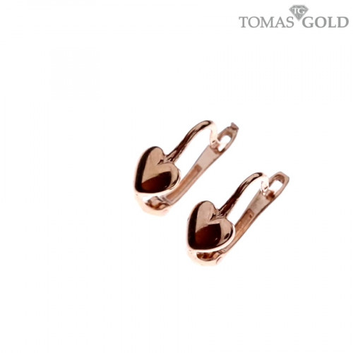 Golden children's earrings