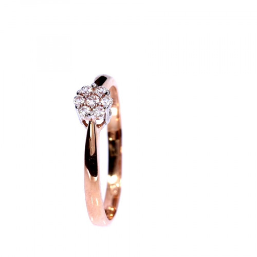 Gold ring with zircon