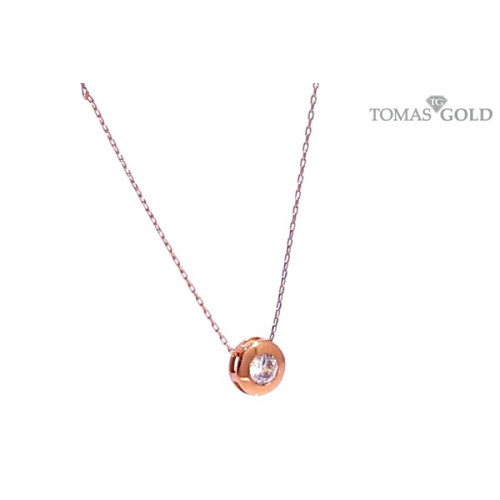 Золотая цепочка с цирконом