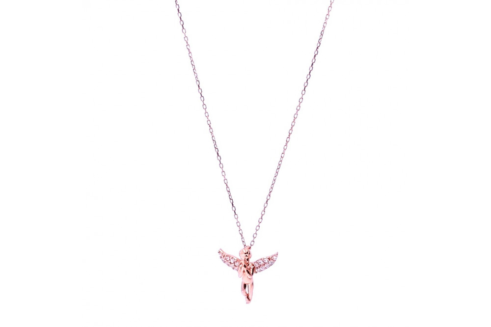 Gold chain with zircon