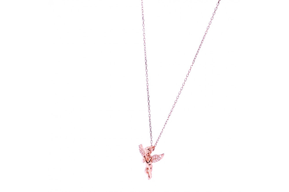 Gold chain with zircon
