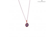 Gold chain with zircon