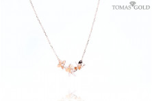 Kuldkaelakett tsirkoonidega