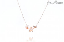 Kuldkaelakett tsirkoonidega