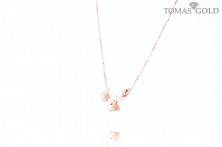 Kuldkaelakett tsirkoonidega