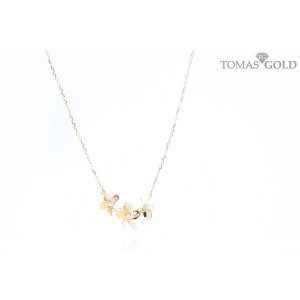 Gold chain with zircon