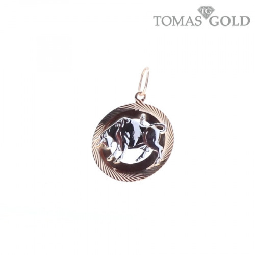 Gold pendant ''Taurus''