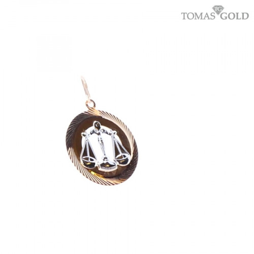 Gold pendant ''Libra''