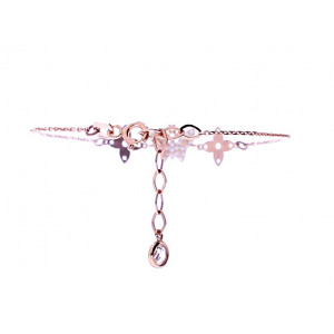 Gold bracelet with zircon