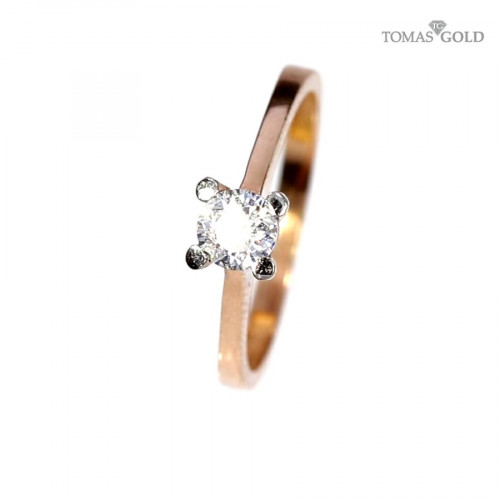 Kuldnesõrmus tsirkoonidega