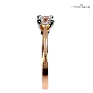 Auksinis žiedas su cirkoniu