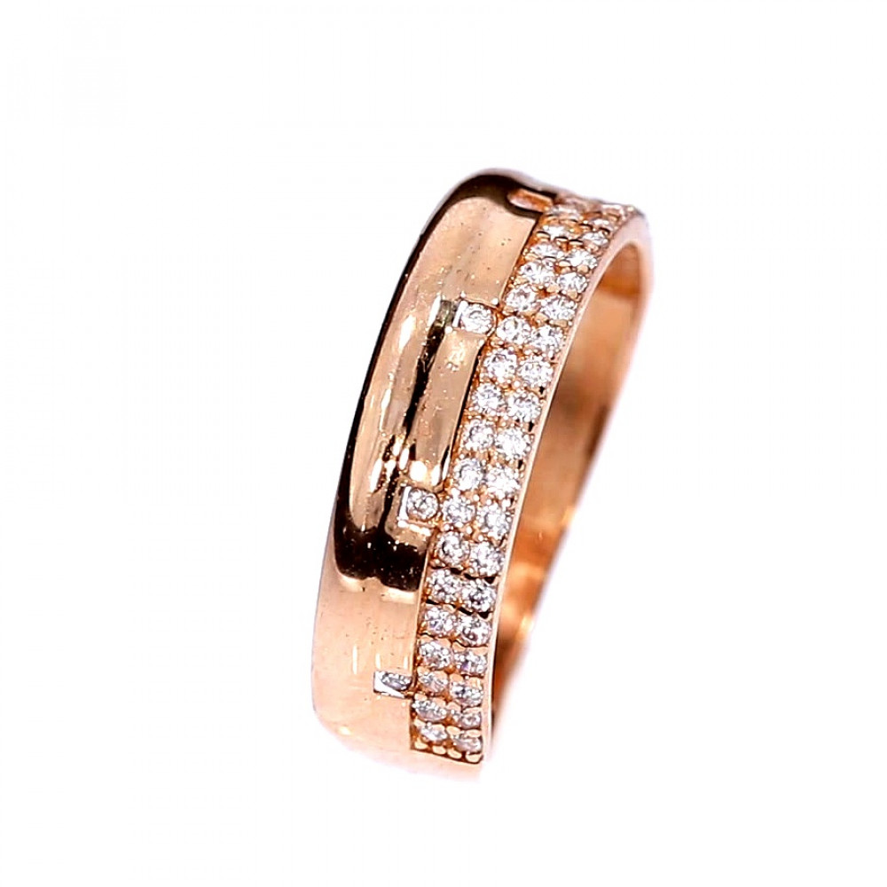 Kuldnesõrmus tsirkoonidega