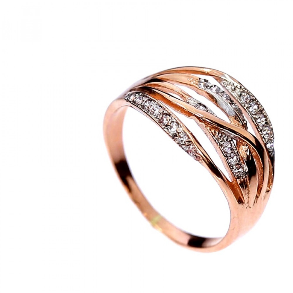 Золотое кольцо с цирконом